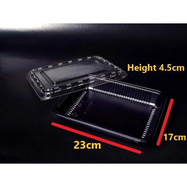 3cbf91706361bcba3bb94742aeed3642.webp Bento Compartment Takeaway Lunch Box L23cm W17cm H4.5cm