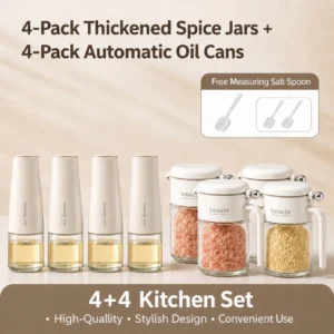 Watsuno 8 Piece Spice Oil Bottle Set
