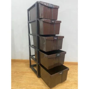 5 Tier Plastic Drawer Cabinet