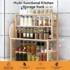 Wooden Kitchen Spice Storage Rack
