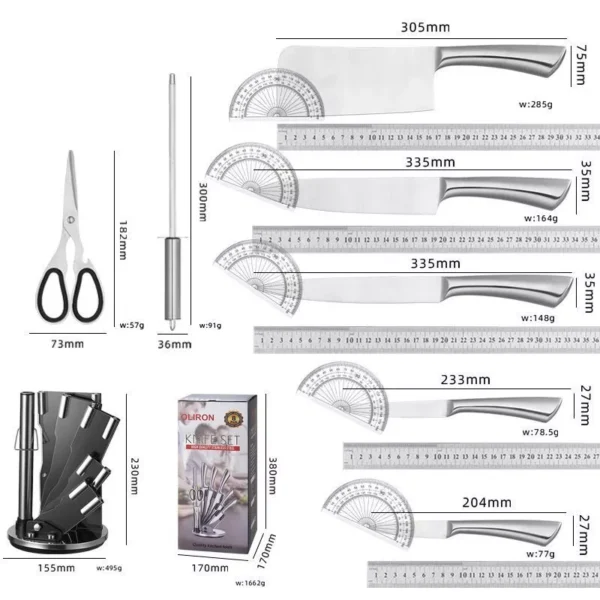 my-11134207-820lb-mgyu7nf9alfu99.webp OLIRON Japan Steel Knife Set
