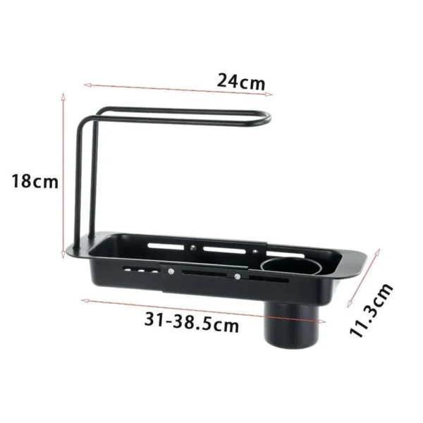 Random GLOBALOUTLET Telescopic Sink Drain Shelf L38.5cm W11.3cm H18cm