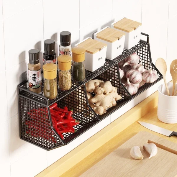 3 Tray 2 Tier Onion Garlic Shelf