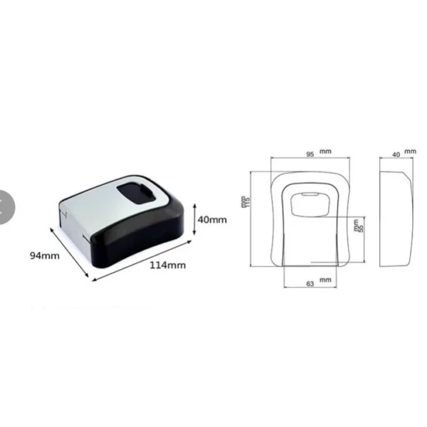 sg-11134201-7repr-m8ejrsstk6g988.webp Outdoor Key Safe Box with Combination Lock L11.4cm W9.4cm H4cm