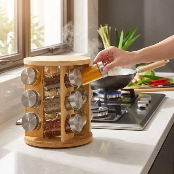 sg-11134201-81zug-mmvmj5khn30of4.webp Wooden 360 Rotating Spice Jar Rack